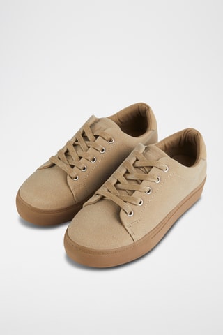 Baskets en cuir - Camel