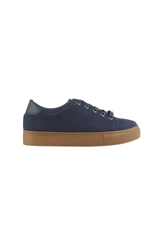 Baskets en cuir - Bleu marine