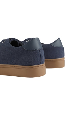 Baskets en cuir - Bleu marine