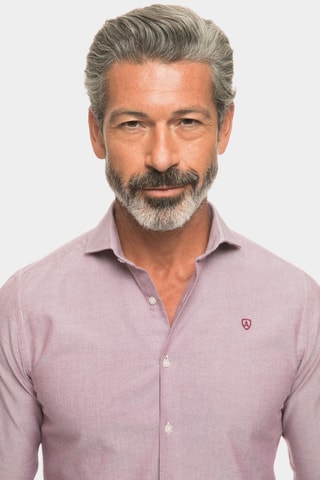Chemise regular - Rouge