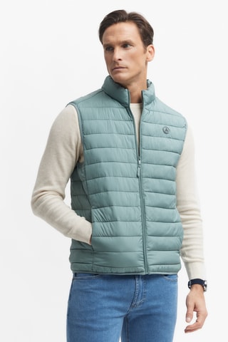 Doudoune sans manches - Turquoise