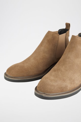Bottines Chelsea en nubuck - Taupe
