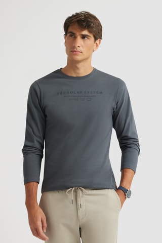 T-shirt regular - Bleu
