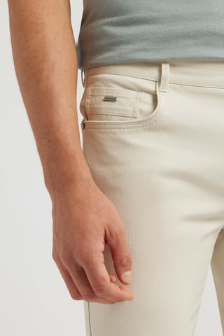 Pantalon slim - Écru