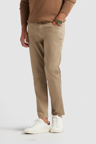 Pantalon slim - Camel