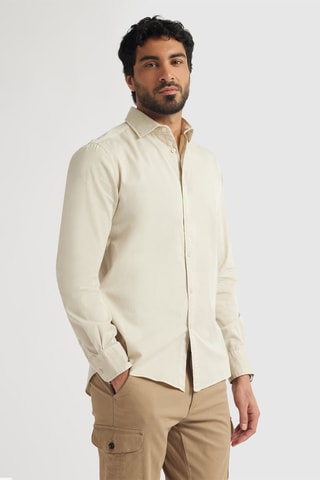 Chemise regular - Beige