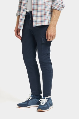 Pantalon cargo - Bleu marine