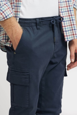 Pantalon cargo - Bleu marine