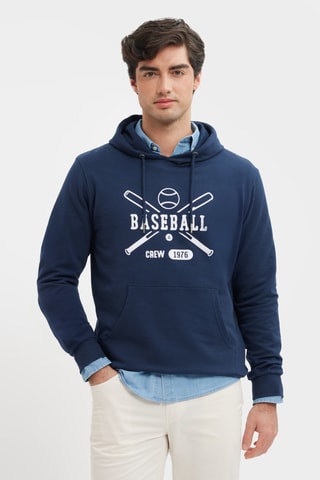 Sweat à capuche - Bleu marine