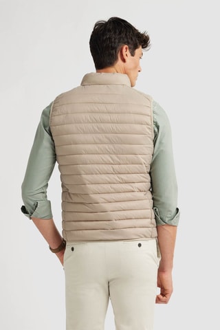 Doudoune sans manches - Beige