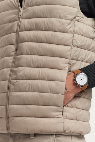 Doudoune sans manches - Beige