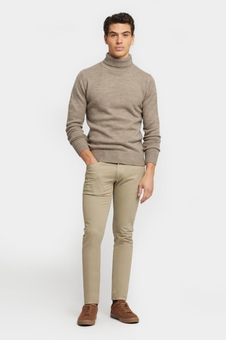 Pantalon slim - Taupe