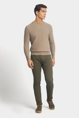 Pantalon slim - Vert foncé