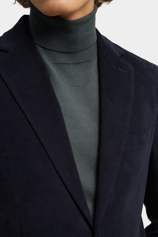 Veste en velours - Bleu marine