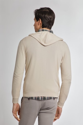 Gilet à capuche - Écru