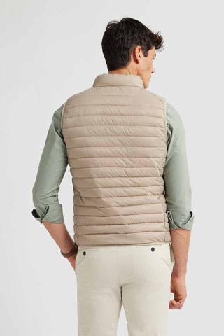 Doudoune sans manches - Beige