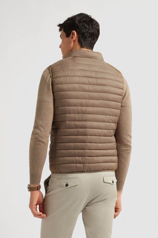 Doudoune sans manches - Beige