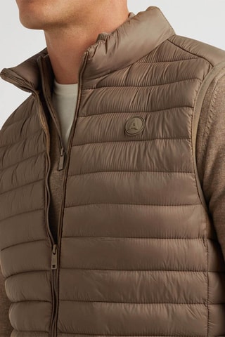 Doudoune sans manches - Beige
