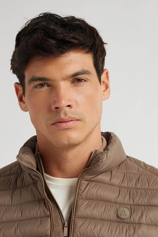 Doudoune sans manches - Beige