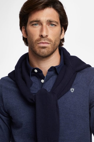Polo regular - Bleu marine