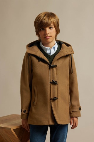 Manteau à capuche - Marron