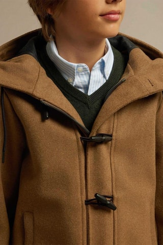 Manteau à capuche - Marron