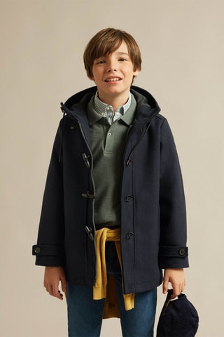 Manteau à capuche - Bleu marine