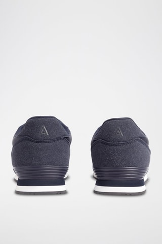 Baskets en nubuck - Bleu marine