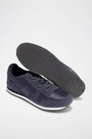Baskets en nubuck - Bleu marine
