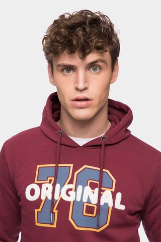 Sweat à capuche - Rouge