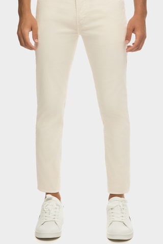 Pantalon slim 7/8 - Beige