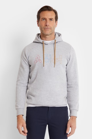 Sweat à capuche en coton biologique - Gris