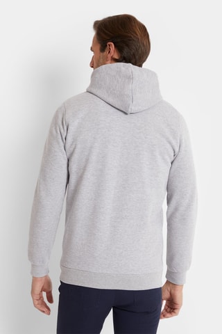Sweat à capuche en coton biologique - Gris