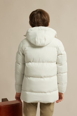 Doudoune à capuche - Blanc