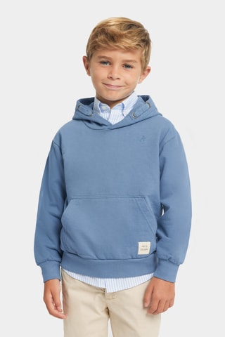Sweat à capuche - Bleu