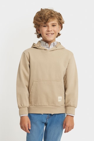 Sweat à capuche - Beige