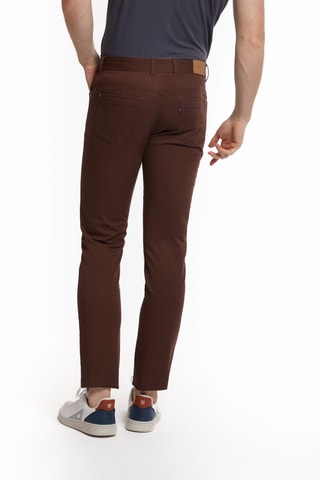 Pantalon slim - Marron