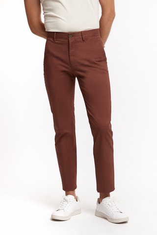 Pantalon slim - Marron