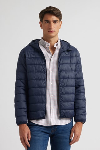 Doudoune à capuche - Bleu marine