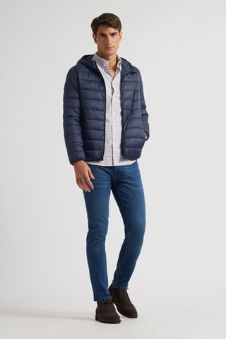 Doudoune à capuche - Bleu marine