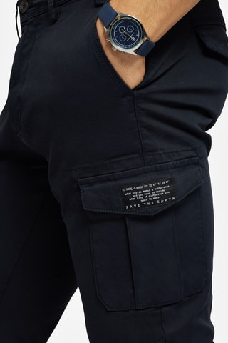 Pantalon cargo - Bleu marine