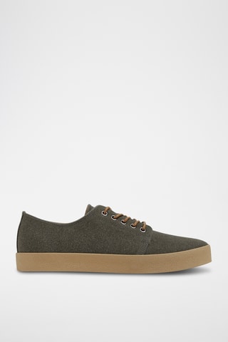 Baskets en nubuck - Vert