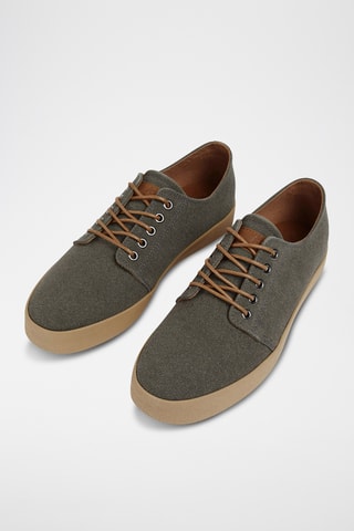 Baskets en nubuck - Vert