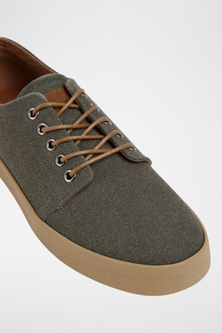 Baskets en nubuck - Vert