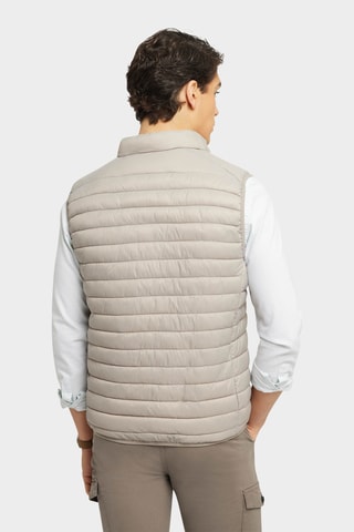Doudoune sans manches - Beige