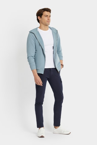 Sweat à capuche - Bleu