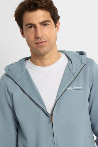 Sweat à capuche - Bleu
