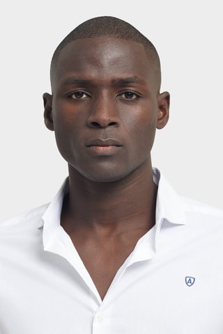Camicia regular in cotone bio - Bianco