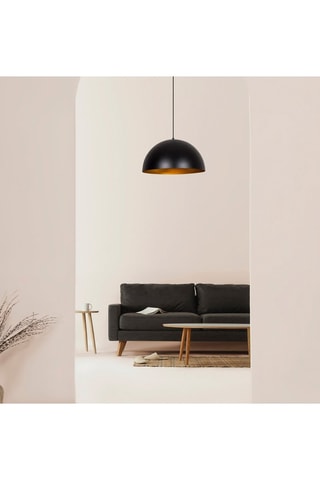 Lampadario Sivani - Nero e dorato - 100 W