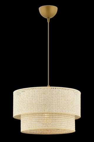 Lampadario - Beige e dorato - 45 -60 W